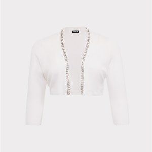 Torrid Ivory Embellished Shrug